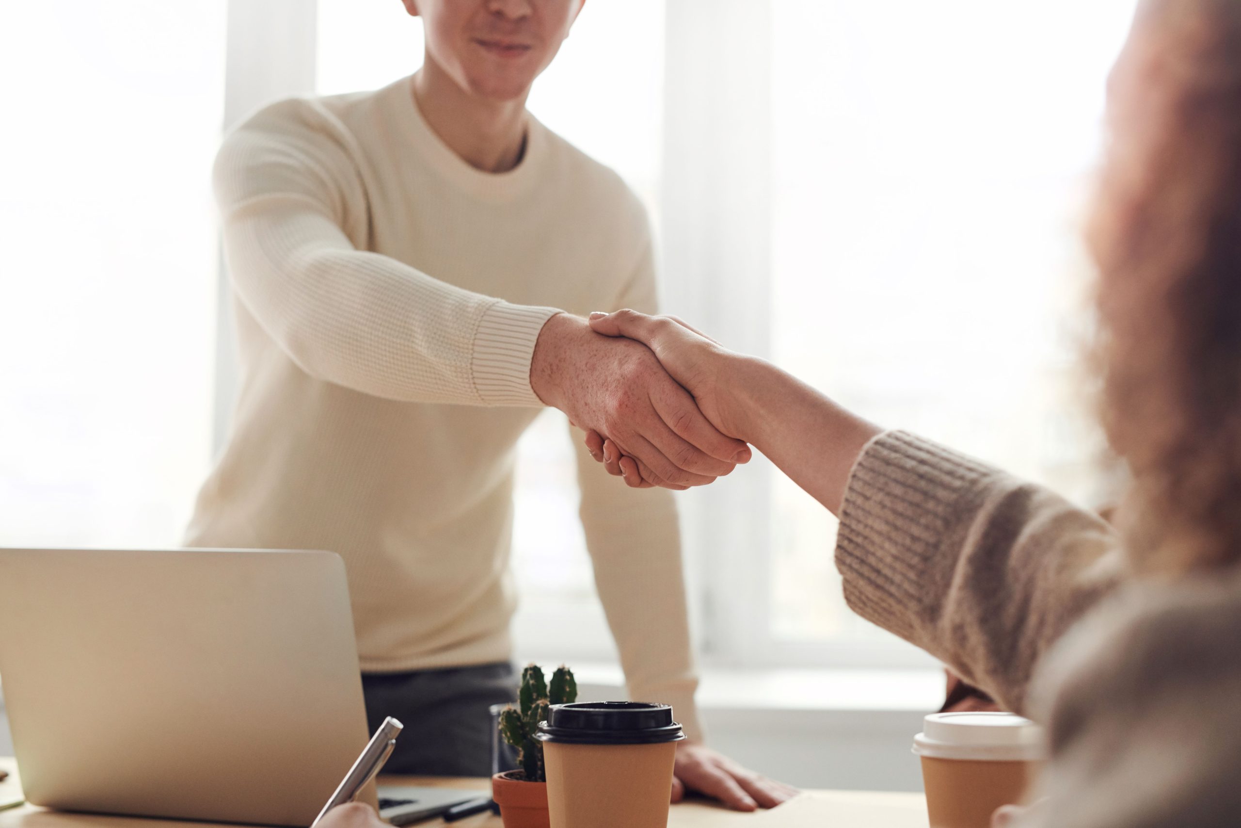 Small business owner reviewing operations