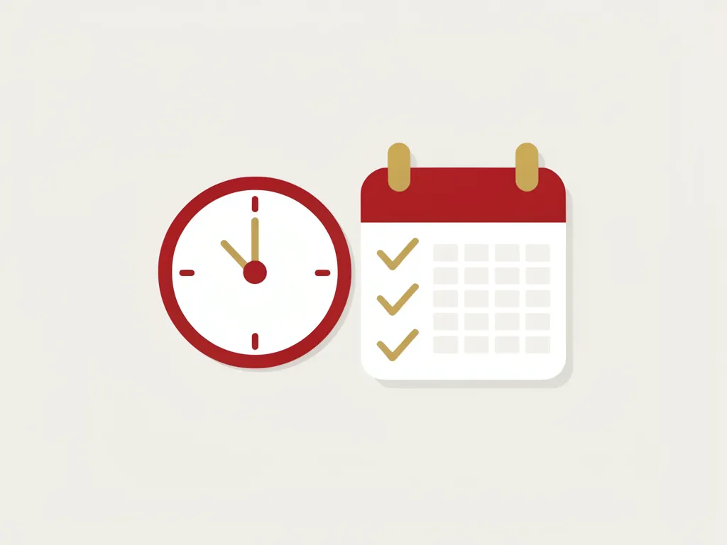 A wall clock beside a checklist, representing staff attendance and punctuality